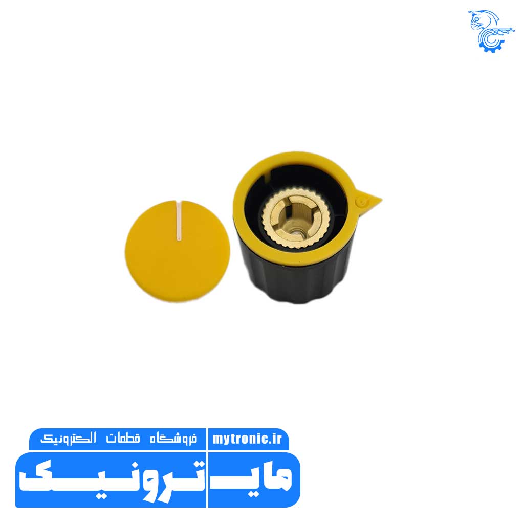 سر ولوم پلاستیکی 21x21 دو تیکه 3 volume knob plastic 10