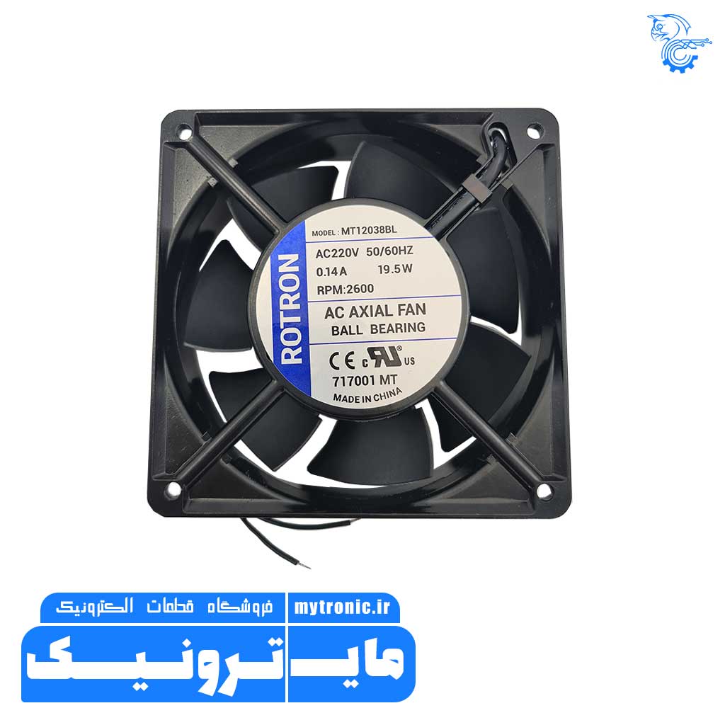 فن MT12038BL AC220V 0/14A ROTRON 3 فن MT12038BL AC220V 0/14A ROTRON