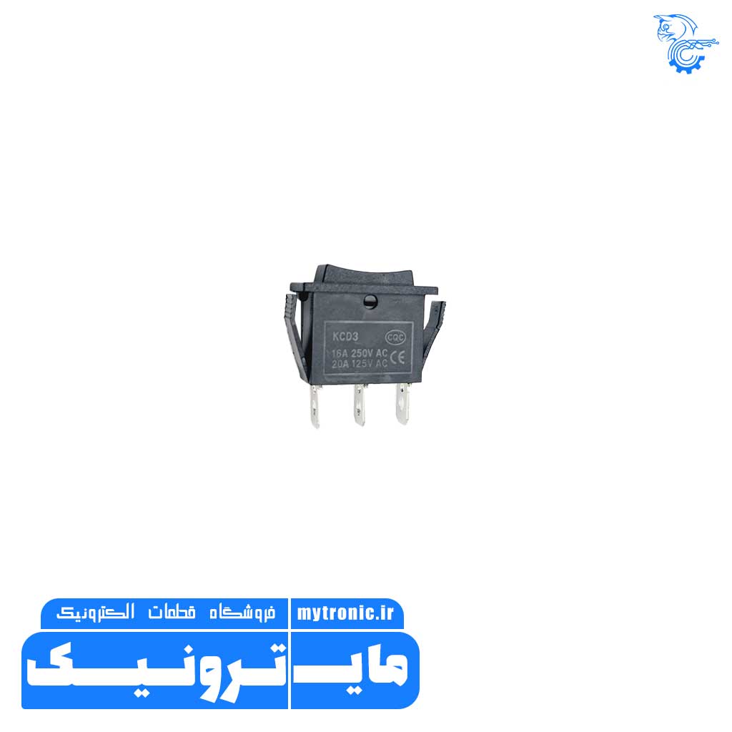 کلید راکر باریک سه حالته 3 پین 10x26 2 کلید راکر باریک سه حالته 3 پین