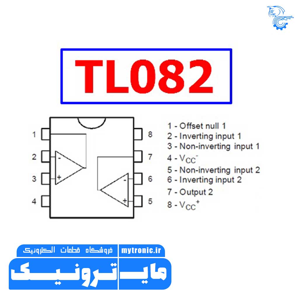 آی سی آپ امپ TL082/SMD 2 TL082/SMD